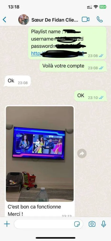 WhatsApp supportchatt och aktivering för iptv norden 6